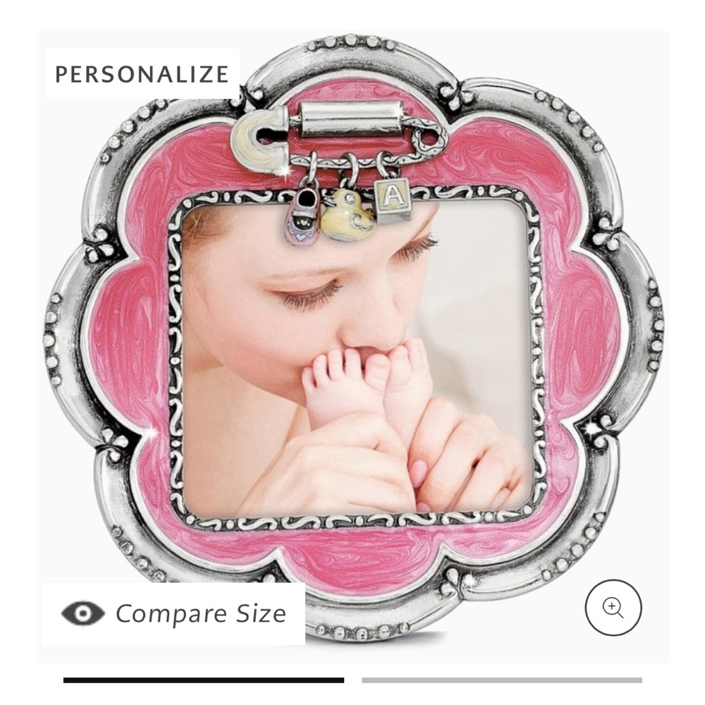 Brighton Baby Love Pink Flower Frame